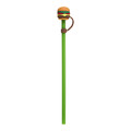 Reusable Plastic Straw Set (4 Pieces) Fast Food