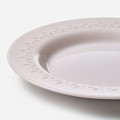 PARADISISK Side plate, off-white, 20 cm, 4 pack