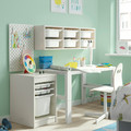 TROFAST Storage combination with box/trays, white/white, 34x44x56 cm