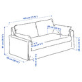 HYLTARP 2-seat sofa, Gransel grey