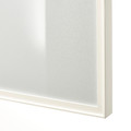 HÖGBO Glass door, white, 40x97 cm