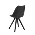 Chair Dima, 1pc, faux leather, black