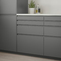 VOXTORP Drawer front, dark grey, 80x10 cm