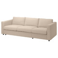 VIMLE Cover for 3-seat sofa-bed, Hallarp beige