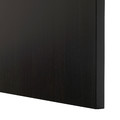 BESTÅ Shelf unit with doors, black-brown/Lappviken black-brown, 60x42x193 cm