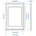 SILVERHÖJDEN Frame, gold-colour, 61x91 cm