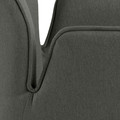 Swivel Chair Aura, auto return, dark grey