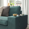 KIVIK Corner sofa, 5-seat, Kelinge grey-turquoise