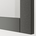 BESTÅ Storage combination w doors/drawers, dark grey Västerviken/Sindvik dark grey, 120x42x213 cm