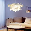 KRUSNING Pendant lamp shade, white, 85 cm