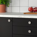 KALERUM Knob, stainless steel colour, 30 mm
