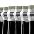 BENGTA Block-out curtain, 1 piece, green/with heading tape, 210x300 cm