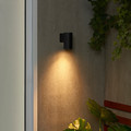 GRÖNSPRÖT Wall lamp, wired-in installation, outdoor black