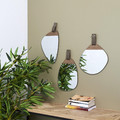 Mirror Pagaj Oval, wood