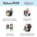 Graco Eldura i-Size Car Seat, Midnight, 76−150 cm/15m-12y