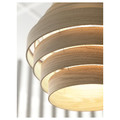 DYKARKLOCKA / HAVSDJUP Pendant lamp, white stained oak veneer/white, 40 cm