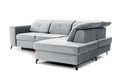 Corner Sofa-Bed Right Belavio L Grey Monolith 84