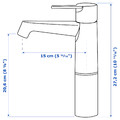 BROGRUND Wash-basin mixer tap, tall, chrome-plated