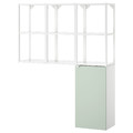 ENHET Storage combination, white/pale grey-green, 120x32x150 cm