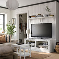 HAVSTA TV bench with plinth, white, 160x47x62 cm