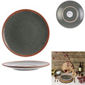 Plate Pavot 27cm, grey