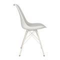 Chair Eris, PP/faux leather, 1pc, white/white