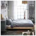 UTÅKER Stackable bed with 2 mattresses, pine/Åfjäll firm, 80x200 cm