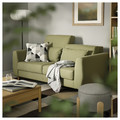 SLATORP 2-seat sofa, Vissle yellow-green