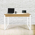 Desk Dolem Industrial, oak/white