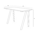 Desk Simplet Tunn, oak/white