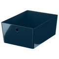 KUGGIS Box, black-blue, 26x35x15 cm