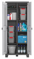 Outdoor/Workshop High Cabinet Multispace, black-grey
