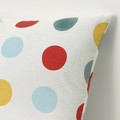 BRUKSVARA Cushion, multicolour/dot pattern, 40x40 cm