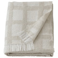 GRÖNKNAVEL Throw, check beige/outdoor indoor, 180x120 cm