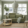 SLATORP 2-seat sofa, Vissle yellow-green