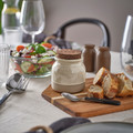 BRUGDHAJ Jar with lid, beige, 0.3 l