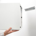 EKET Wall-mounted cabinet combination, dark gray, 175x35x70 cm