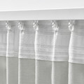 GINSTMOTT Curtains, 1 pair, white/with heading tape, 145x300 cm