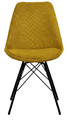 Chair Eris, corduroy, yellow