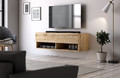 Wall-mounted TV Cabinet Derby, wotan oak
