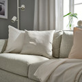 PROFETBLOMMA Cushion, light beige, 50x50 cm