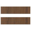 TISTORP Drawer front, brown walnut effect, 40x10 cm
