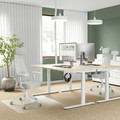 JÄRVFJÄLLET Office chair with armrests, Gunnared beige