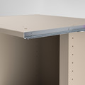 PAX Add-on corner unit with 4 shelves, beige, 53x58x236 cm