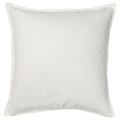 FACELIOR Cushion cover, white/embroidery dark orange, 50x50 cm