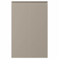 UPPLÖV 2-p door f corner base cabinet set, left-hand/matt dark beige, 25x80 cm