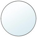 LINDBYN Mirror, black, 80 cm