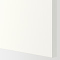 METOD High cabinet w shelves/wire basket, white/Vallstena white, 40x60x200 cm