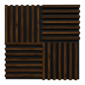 Stegu Wall Decorative Lamellas Linea Mini, hazelnut/black, 1 tile