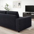 VIMLE 2-seat sofa, with wide armrests/Saxemara black-blue